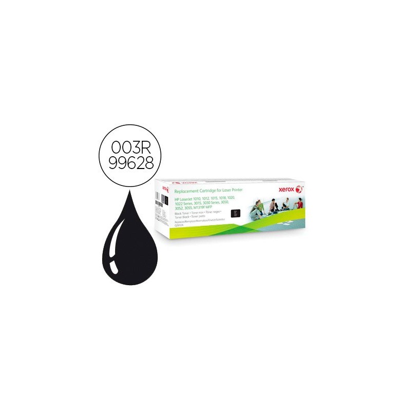 Toner xerox hp laserjet q2612a 1010 / 1015 / 1020 / 3015 / 3020 / m1005mfp / m1319mfp negro 2000 paginas 00 paginas