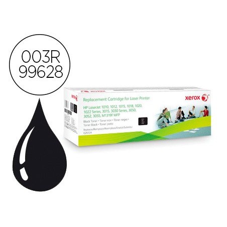 Toner xerox hp laserjet q2612a 1010 / 1015 / 1020 / 3015 / 3020 / m1005mfp / m1319mfp negro 2000 paginas 00 paginas