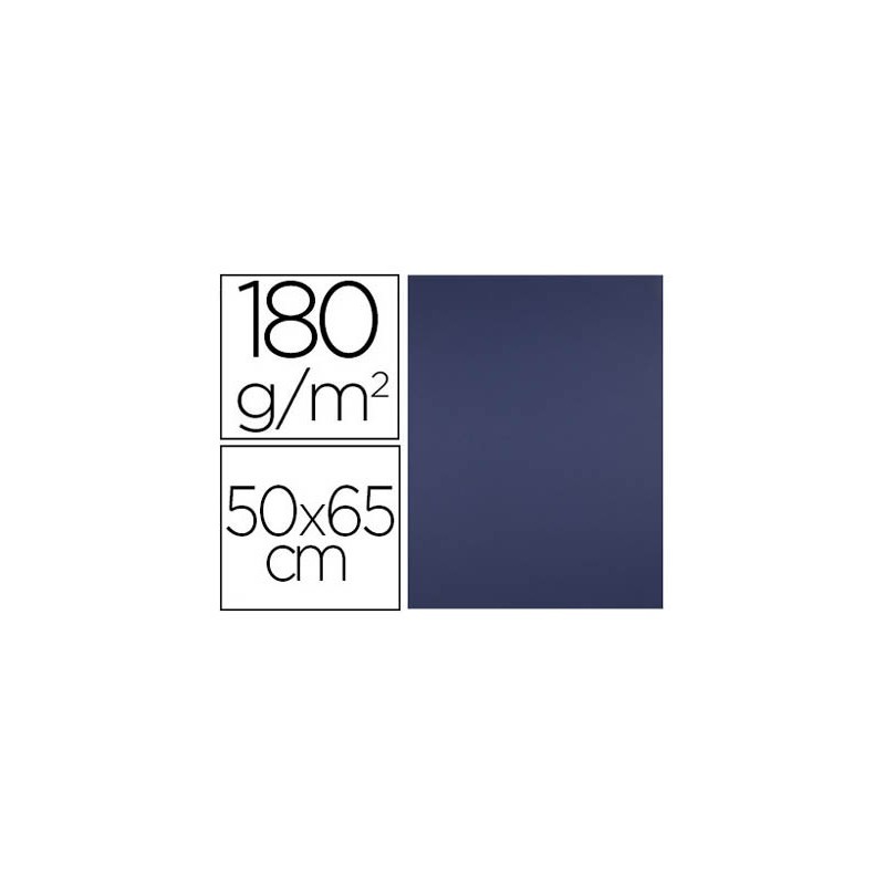 Cartulina liderpapel 50x65 cm 180 gr zafiro paquete de 25 hojas