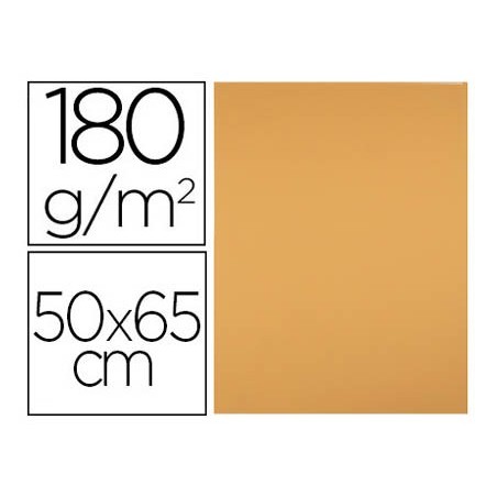 Cartulina liderpapel 50x65 cm 180 gr avellana paquete de 25 hojas