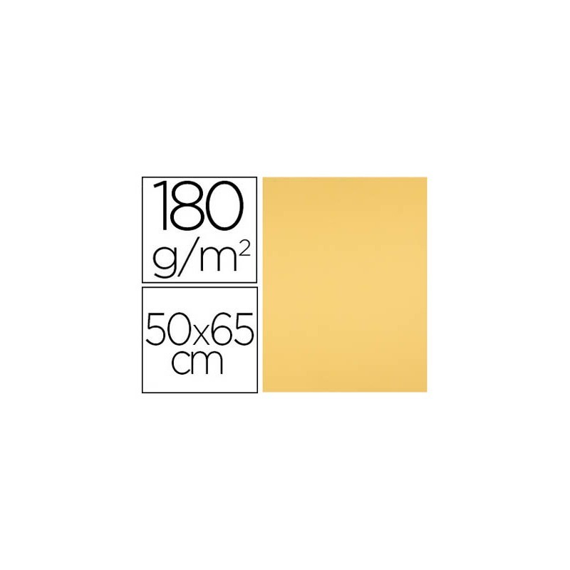 Cartulina liderpapel 50x65 cm 180 gr oro unidad