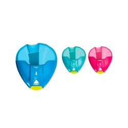 Sacapuntas maped plastico i-gloo 1 uso con deposito colores surtidos