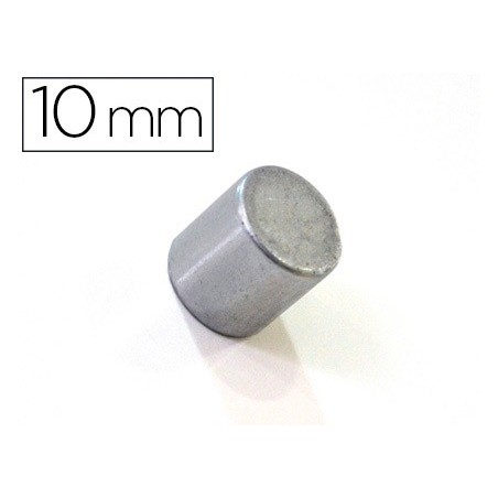 Iman extrafuerte bi-office sujecion ideal para pizarras magneticas 10 mm plateados blister de 2 unidades