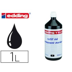 Tinta rotulador edding t-1000 negro bote 1 litro