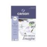 Bloc dibujo multitecnicas canson imagine din a3 encolado liso 29,7x42 cm 50 hojas 200 gr/m2