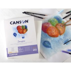 Bloc dibujo multitecnicas canson imagine din a4 encolado liso 21x29,7 cm 50 hojas 200 gr/m2