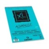 Bloc dibujo acuarela canson xl aquarelle grano fino din a4 microperforado espiral 21x29,7 cm 30 hojas 300 gr/m2