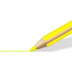Lapices fluorescente staedtler triangular top star amarillo caja de 12 unidades