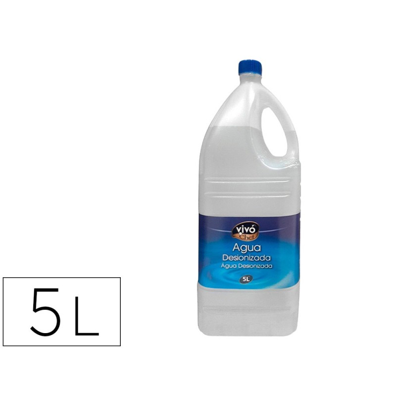 Agua desionizada vivochef garrafa 5l