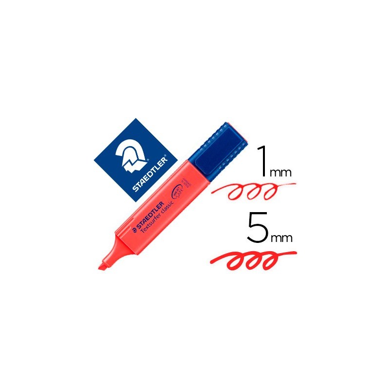 Rotulador staedtler textsurfer classic 364 fluorescente rojo Rotulador staedtler textsurfer classic 364 fluorescente rojo