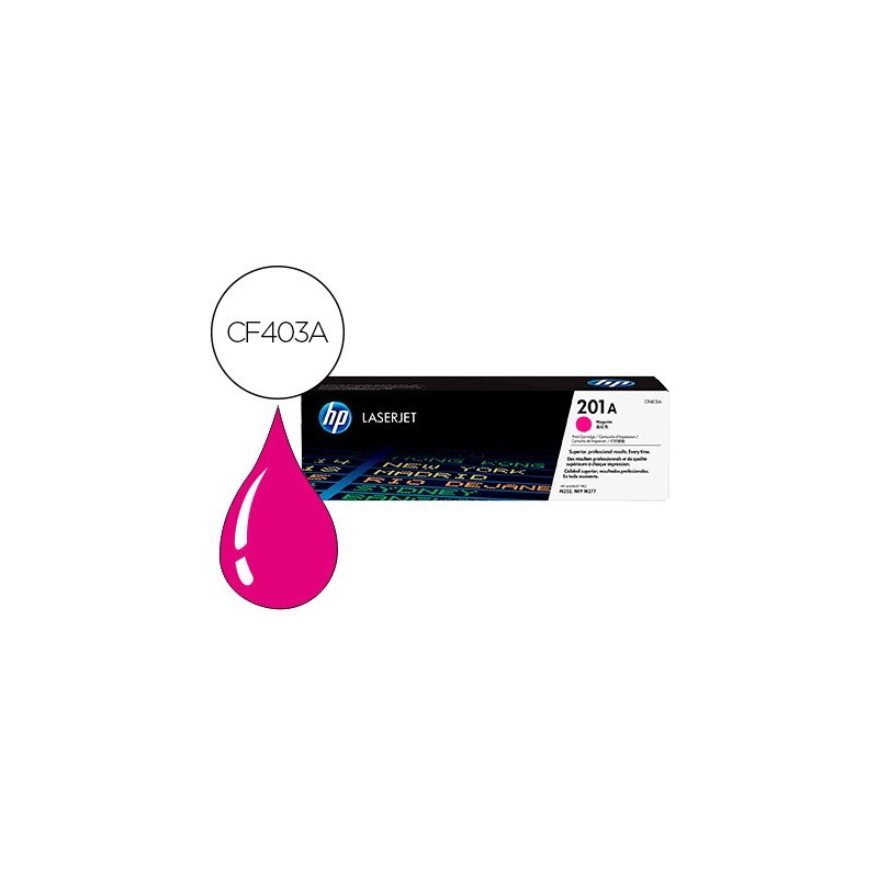 Toner hp color laserjet pro mfp m277 / m274 / m252 magenta 1500 paginas