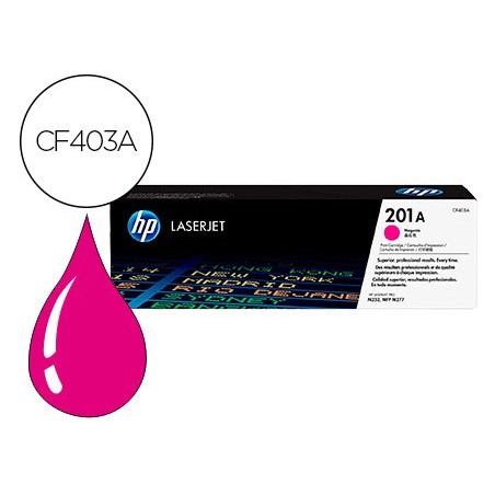 Toner hp color laserjet pro mfp m277 / m274 / m252 magenta 1500 paginas