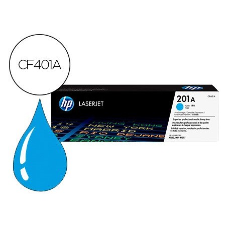 Toner hp color laserjet pro mfp m277 / m274 / m252 cian 1400 paginas