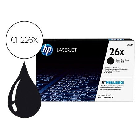 Toner hp 26x laserjet pro m402 / mfp m426 negro 9000 paginas