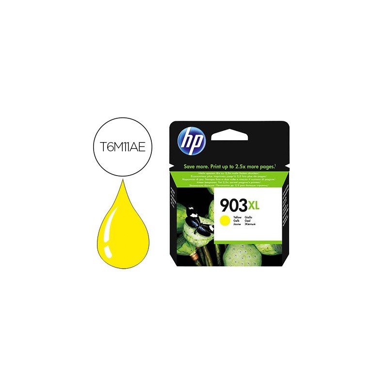 Ink-jet hp jet 903xl officejet pro 6960 / 6970 / 6974 amarillo 825 paginas