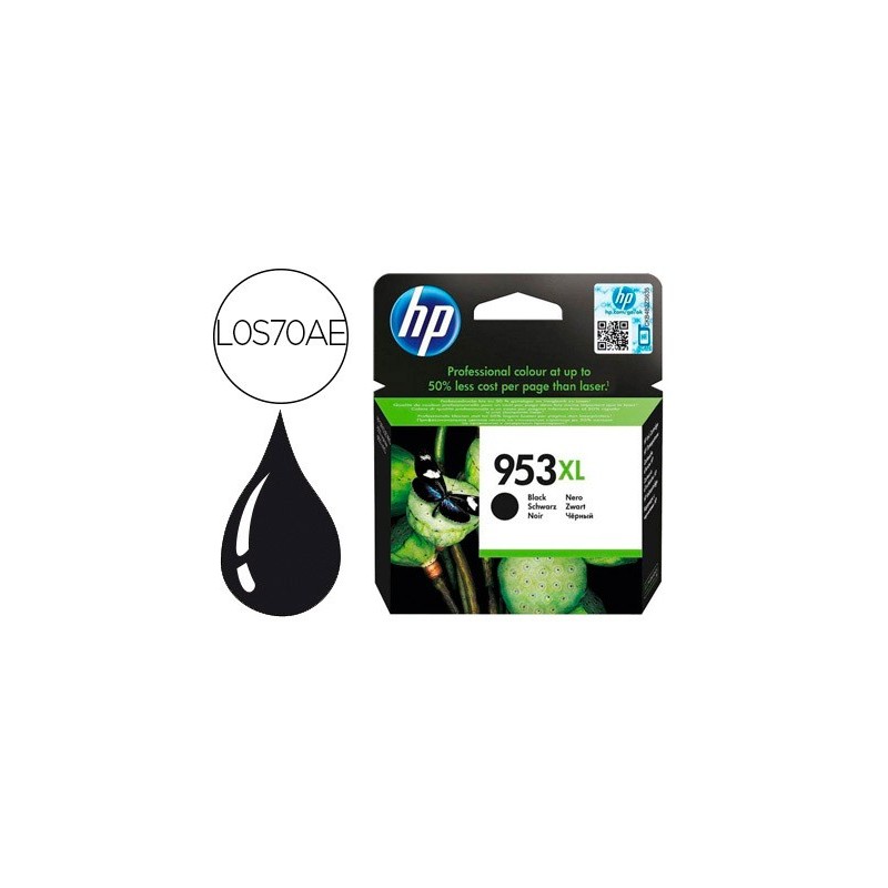 Ink-jet hp 953xl officejet pro 7730/7740/8725 8730/8740/8745 negro 2000 paginas