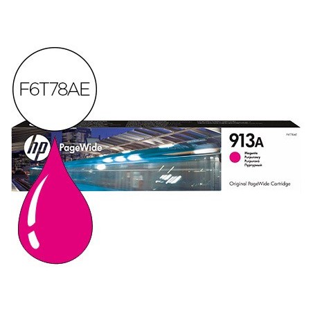 Ink-jet hp jet 913a pagewide 352 / 377 / 452 / 477 / p55250 / p57750 magenta 3000 paginas