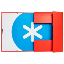 Carpeta antartik gomas a4 3 solapas carton forrado colores surtidos