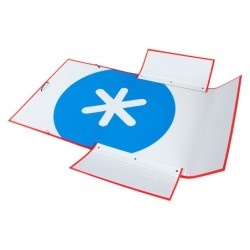 Carpeta antartik gomas a4 3 solapas carton forrado colores surtidos