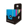 Carpeta con recambio antartik a4 cuadro 5mm forrada 4 anillas 25mm redondas colores surtidos