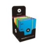 Carpeta con recambio antartik a4 cuadro 5mm forrada 4 anillas 25mm redondas colores surtidos