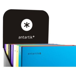 Carpeta 4 anillas 40 mm mixtas antartik a4 forrada colores surtidos