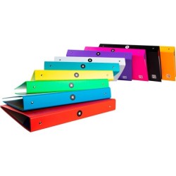 Carpeta 4 anillas 40 mm mixtas antartik a4 forrada colores surtidos