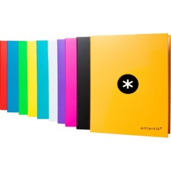 Carpeta 4 anillas 40 mm mixtas antartik a4 forrada colores surtidos