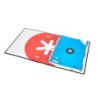 Carpeta con recambio antartik a4 cuadro 5mm forrada 4 anillas 40mm redondas con solapa color negra