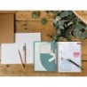 Cuaderno espiral a5 micro antartik tapa forrada120h 90 gr cuadro 5 mm 5 banda6 taladros color menta