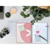 Cuaderno espiral a4 micro antartik tapa forrada 120h 90 gr cuadro 5mm 5 bandas 4 taladros color coral