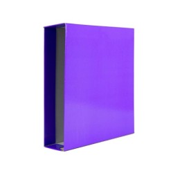 Caja archivador liderpapel de palanca carton folio documenta lomo 75 mm lila