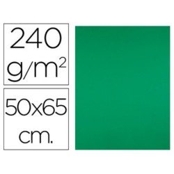 Cartulina liderpapel 50x65 cm 240g/m2 verde navidad paquete de 25 hojas