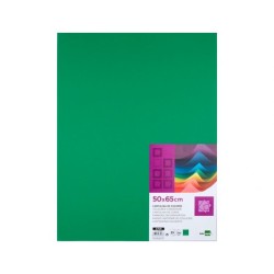 Cartulina liderpapel 50x65 cm 240g/m2 verde navidad paquete de 25 hojas