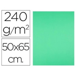 Cartulina liderpapel 50x65 cm 240g/m2 verde pistacho paquete de 25 hojas