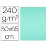 Cartulina liderpapel 50x65 cm 240g/m2 verde paquete de 25 hojas