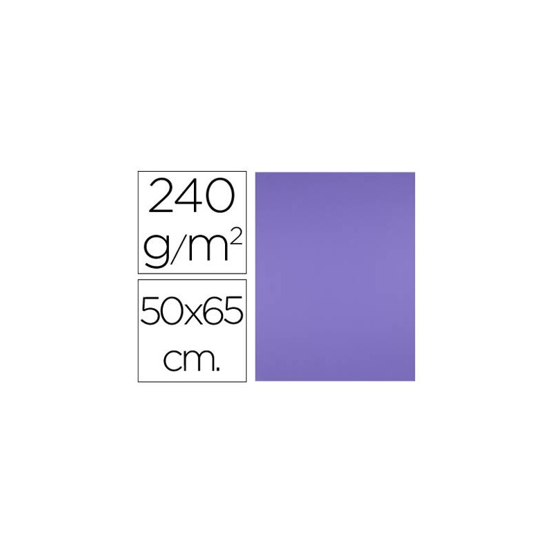 Cartulina liderpapel 50x65 cm 240g/m2 purpura paquete de 25 hojas