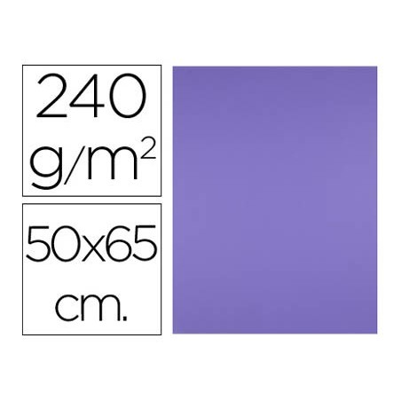 Cartulina liderpapel 50x65 cm 240g/m2 purpura paquete de 25 hojas