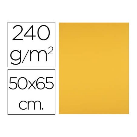 Cartulina liderpapel 50x65 cm 240g/m2 oro viejo paquete de 25 hojas