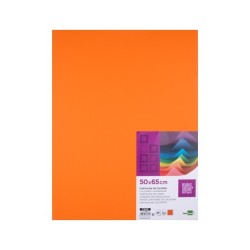 Cartulina liderpapel 50x65 cm 240g/m2 naranja paquete de 25 hojas