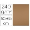 Cartulina liderpapel 50x65 cm 240g/m2 marron escolar paquete de 25 hojas