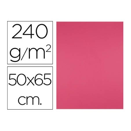 Cartulina liderpapel 50x65 cm 240g/m2 fucsia paquete de 25 hojas