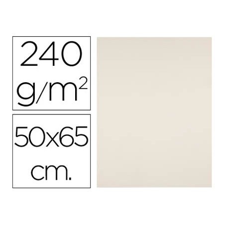 Cartulina liderpapel 50x65 cm 240g/m2 crema paquete de 25 hojas