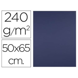 Cartulina liderpapel 50x65 cm 240g/m2 azul zafiro paquete de 25 hojas