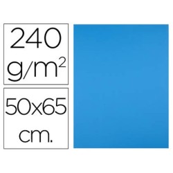 Cartulina liderpapel 50x65 cm 240g/m2 azul turquesa paquete de 25 hojas