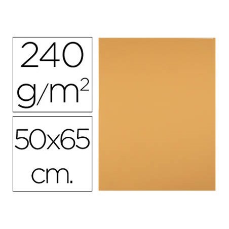 Cartulina liderpapel 50x65 cm 240g/m2 avellana paquete de 25 hojas