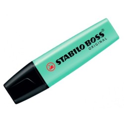Rotulador stabilo boss pastel fluorescente 70 pizca de menta