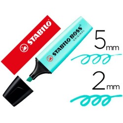 Rotulador stabilo boss pastel fluorescente 70 toque de turquesa