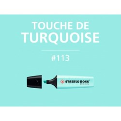 Rotulador stabilo boss pastel fluorescente 70 toque de turquesa