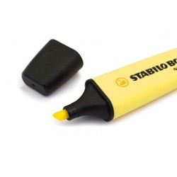 Rotulador stabilo boss pastel fluorescente 70 amarillo cremoso